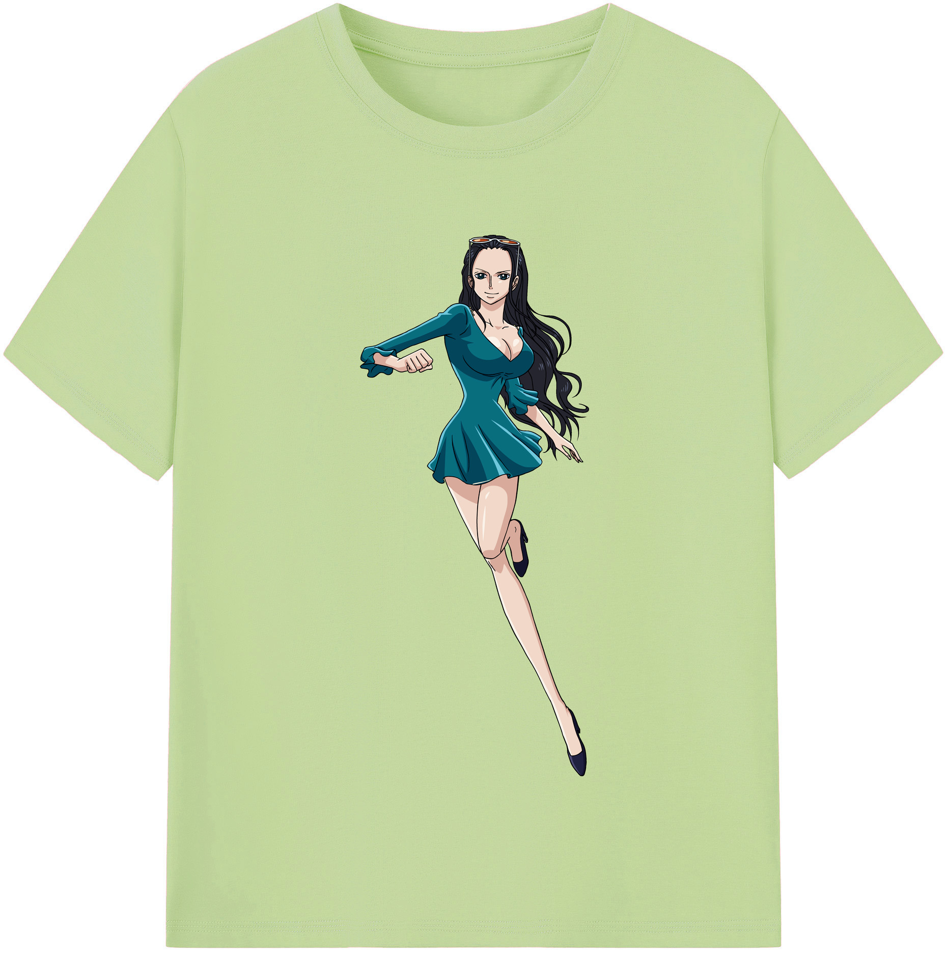 ワンピース ニコ・ロビン ONE PIECE Nico Robin 綿100％半袖Tシャツ（フロントプリント）